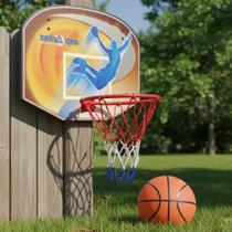 Kit Jogo De Basquete Mini Basket Com Tabela Cesta Rede Bola Esporte Brinquedo Coordenação Motora Infantil Adulto Ar Livre Kit Jogo De Basquete Mini Basket Com Tabela Cesta Rede Bola Esporte Brinquedo Coordenação Motora Infantil Adulto Ar Livre