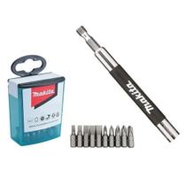 Kit Jogo de Bits 26 Peças Fenda/Philips/Pozidriv com Extensão Magnética B-49909 - 2 Unidades - MAKITA Kit Jogo de Bits 26 Peças Fenda/Philips/Pozidriv com Extensão Magnética B-49909 - 2 Unidades - MAKITA