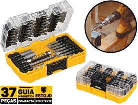 Kit Jogo De Bits E Pontas P/ Parafusar 37 Peças Dewalt DW2163