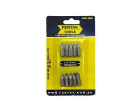 Kit Jogo De Bits Phillips Para Parafusadeira Fertak 10 Peças Kit Jogo De Bits Phillips Para Parafusadeira Fertak 10 Peças