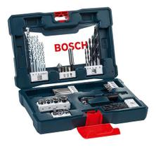 Kit Jogo De Brocas E Bits Bosch V-line 41 Peças Com Maleta