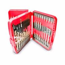 Kit jogo de brocas e pontas bits com 52 peças