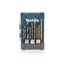 Kit Jogo de Brocas Para Metal Concreto E Madeira Com 9 Brocas D-71962 Makita
