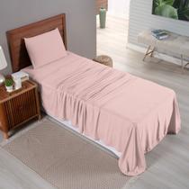 Kit Jogo de Cama Lençol 100% Algodão Liso 03 e 04 Pçs Malha Penteada 30/1 Solteiro/Casal/Queen/King