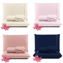 Kit Jogo de Cama Lençol Casal Pratik 3 Peças com 4 Un. Cores 2 - 100% Poliéster Kit Jogo de Cama Lençol Casal Pratik 3 Peças com 4 Un. Cores 2 - 100% Poliéster