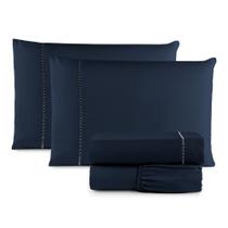 Kit Jogo de Cama Lençol Casal Queen 4 Peças Com Elástico 400 Fios Super Macio Micropercal Kit Jogo de Cama Lençol Casal Queen 4 Peças Com Elástico 400 Fios Super Macio Micropercal