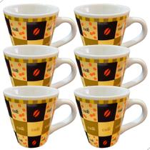 Kit Jogo de Caneca Xicara de Porcelana Pequena Para café/Chá Varios modelos Melhor Qualidade