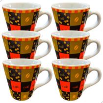 Kit Jogo de Caneca Xicara de Porcelana Pequena Para café/Chá Varios modelos Melhor Qualidade