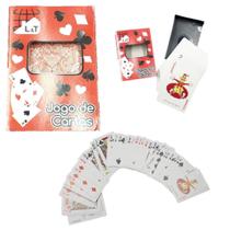Kit Jogo de Cartas Baralho truco poker 100% Plástico - LT-20027