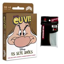 Kit Jogo De Cartas Eu Vi 100 Sleeve Usa Os Sete Anões Filme Branca De Neve Aponte A Imagem E Ganhe Board Game Copag