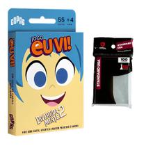 Kit Jogo De Cartas Eu Vi 100 Sleeve Usa Proteção Divertido E Educativo Disney Filme Divertidamente 2