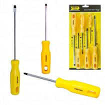 Kit Jogo de chave 6 Peças Fenda e Phillips Fertak Kit Jogo de chave 6 Peças Fenda e Phillips Fertak