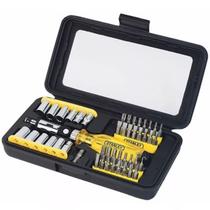 Kit Jogo De Chave 68-736 Catraca Articulada 47 Pças Stanley