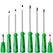 Kit Jogo De Chave De Fenda E Phillips 8 Peças Toco Cotoco Imantadas