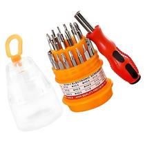 Kit Jogo De Chave De Fenda Precisão Diversas Chaves 31 Em 1 Estojo Compacto