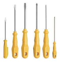 Kit Jogo De Chave Fenda E Philips Cromado Tramontina 6 Pçs