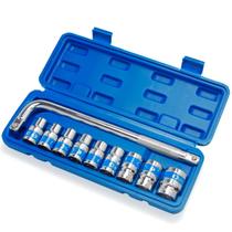 Kit Jogo De Chave Soquete Sextevado Em L Profissional Aço 10 Peças
