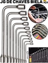 Kit Jogo De Chaves Biela Tramontina 10 Peças 8 A 19mm Em Aço Cromado Profissional P/ Mecânico Oficina Reparos Kit Jogo De Chaves Biela Tramontina 10 Peças 8 A 19mm Em Aço Cromado Profissional P/ Mecânico Oficina Reparos