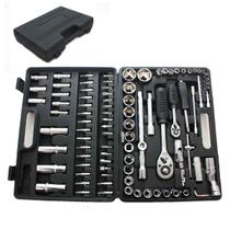 Kit Jogo De Chaves Catraca Soquete Reversível Com 94 Peças Kit Jogo De Chaves Catraca Soquete Reversível Com 94 Peças