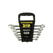 Kit Jogo De Chaves Combinadas 6 peças Cr. 8,10,12,13 e 15mm