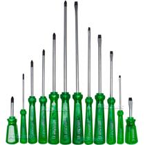 Kit Jogo De Chaves De Fenda E Phillips Imantada Aço 12 Peças Ferramentas Kit Jogo De Chaves De Fenda E Phillips Imantada Aço 12 Peças Ferramentas