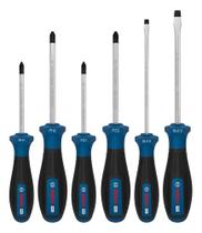 Kit Jogo De Chaves Fenda Philips Bosch Pro Ph/pz/sl 6 Peças