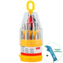 Kit Jogo de Chaves Precisão 31 Peças + Chaveiro CBRN17928 Kit Jogo de Chaves Precisão 31 Peças + Chaveiro CBRN17928