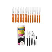 KIT - Jogo De Churrasco Inox 12 Peças Dynamic + 1 Faqueiro 30pç - Tramontina