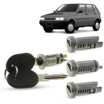 Kit Jogo de Cilindro Porta Dianteiras Mala Ignição Com Chave Fiat Uno Prêmio Elba 1991 a 2004