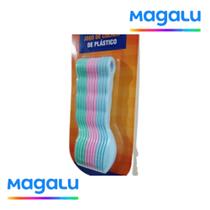Kit Jogo de Colher de Plástico Infantil 5 Peças Kit Jogo de Colher de Plástico Infantil 5 Peças