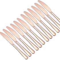 Kit Jogo De Cortes De Mesa Rose Gold 12pçs Inox Rústico Luxo Kit Jogo De Cortes De Mesa Rose Gold 12pçs Inox Rústico Luxo