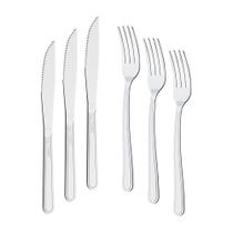 Kit - Jogo De Faca E Garfo Buzios 120 Peças Em Aço Inox Ibag - Tramontina