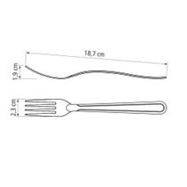 Kit - Jogo De Faca E Garfo Buzios 24 Peças Em Aço Inox Ibag - Tramontina Kit - Jogo De Faca E Garfo Buzios 24 Peças Em Aço Inox Ibag - Tramontina