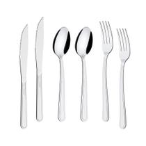 Kit - Jogo De Facas, Garfos E Colheres Búzios 108 Peças Em Aço Inox Ibag - Tramontina Kit - Jogo De Facas, Garfos E Colheres Búzios 108 Peças Em Aço Inox Ibag - Tramontina