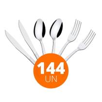 Kit - Jogo De Facas, Garfos E Colheres Búzios 144 Peças Em Aço Inox Ibag - Tramontina Kit - Jogo De Facas, Garfos E Colheres Búzios 144 Peças Em Aço Inox Ibag - Tramontina