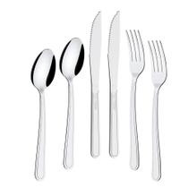 KIT - Jogo de Facas, Garfos e Colheres Búzios 144 Peças em Aço Inox IBAG - Tramontina KIT - Jogo de Facas, Garfos e Colheres Búzios 144 Peças em Aço Inox IBAG - Tramontina