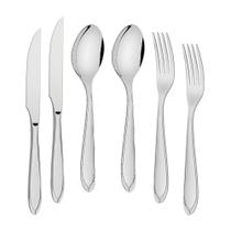 Kit - Jogo De Facas, Garfos E Colheres Luxo Laguna 144 Peças Em Aço Inox Itop - Tramontina Kit - Jogo De Facas, Garfos E Colheres Luxo Laguna 144 Peças Em Aço Inox Itop - Tramontina