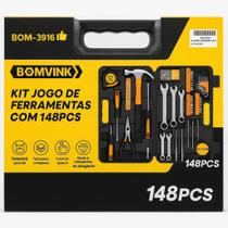 Kit Jogo de Ferramentas com 148 Peças Bom3916 Bomvink Kit Jogo de Ferramentas com 148 Peças Bom3916 Bomvink