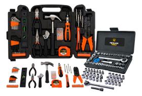 Kit Jogo De Ferramentas Completo 156 Pçs Com Soquetes Chaves The Black Tools Kit Jogo De Ferramentas Completo 156 Pçs Com Soquetes Chaves The Black Tools