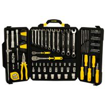 Kit Jogo de Ferramentas Profissional 128 Peças Maleta Reforçada Para Elétrica Mecânica Manutenção Kit Jogo de Ferramentas Profissional 128 Peças Maleta Reforçada Para Elétrica Mecânica Manutenção
