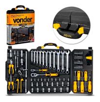 Kit Jogo de Ferramentas Vonder 110 Peças com Maleta Cromo Vanádio Completo e Resistente Kit Jogo de Ferramentas Vonder 110 Peças com Maleta Cromo Vanádio Completo e Resistente