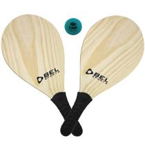 Kit Jogo de Frescobol Alma de Praia Bel Sports Premium Kit Jogo de Frescobol Alma de Praia Bel Sports Premium