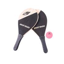 Kit Jogo de Frescobol de Praia: 2 Raquetes + 1 Bolinha + Sacola Mormaii