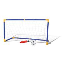 Kit Jogo De Futebol Chute A Gol Com Trave Grande Completo - Dm Toys