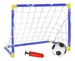 Kit Jogo De Futebol Golzinho Mini Trave Gol Infantil + Bola
