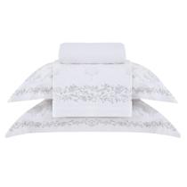 Kit Jogo de Lençol Buddemeyer 4 Peças Cama Queen 200 Fios Estampado Gran Percalle