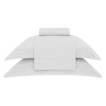 Kit Jogo de Lençol Buddemeyer 4 Peças Cama Queen 300 Fios Cetim Damask Stripes