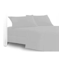 Kit Jogo de Lençol Cama Casal 04 Peças 30cm Branco