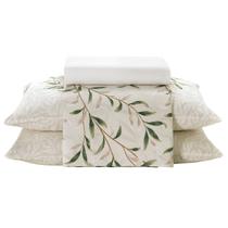 Kit Jogo de Lençol Dohler 4 Peças Cama Queen Premium 100% Algodão
