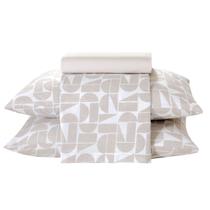 Kit Jogo de Lençol Dohler 4 Peças Cama Queen Priori 100% Algodão